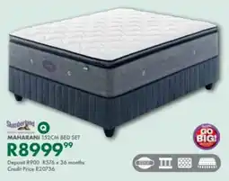 Beares Slumberland maharani 152cm bed set offer