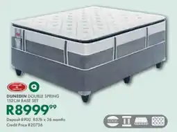 Beares Dunedin double spring 152cm base set offer