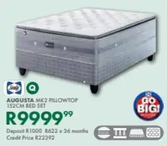 Beares Sealy augusta mk2 pillowtop 152cm bed set offer