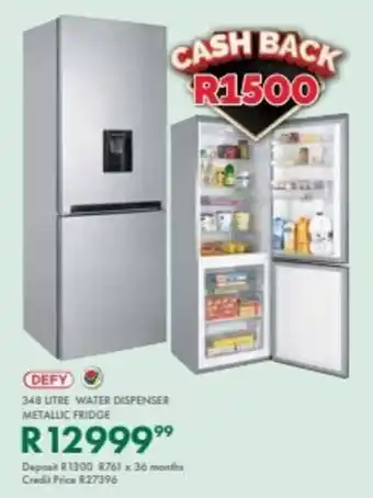 Beares Defy water dispenser metallic fridge offer