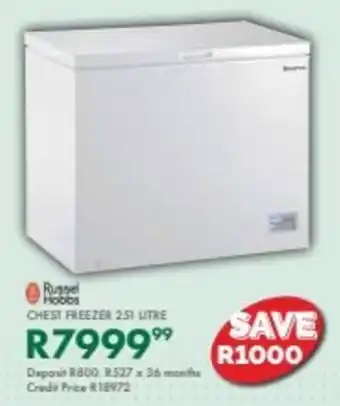 Beares Russel hobbs chest freezer offer