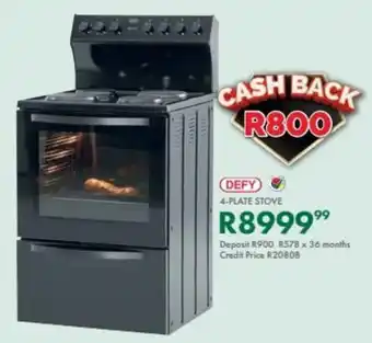 Beares Defy 4-plate stove offer