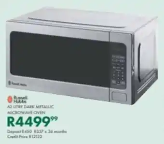 Beares Russell hobbs dark metallic microwave oven offer
