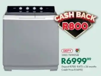 Beares Defy twintub offer