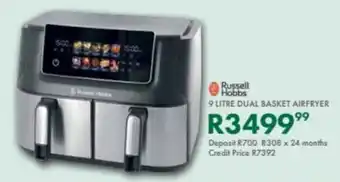 Beares Russell hobbs dual basket airfryer offer