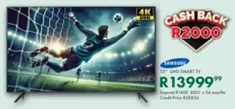 Beares Samsung 55" UHD Smart TV offer
