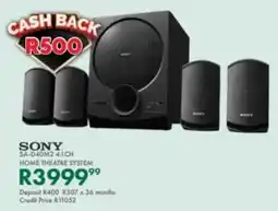 Beares Sony 4.1ch home theatre system offer