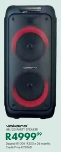 Beares Volkano helios party speaker offer