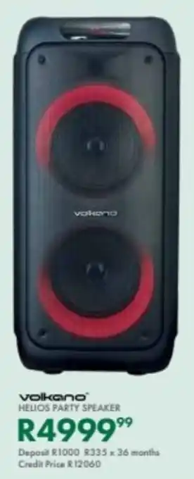 Beares Volkano helios party speaker offer