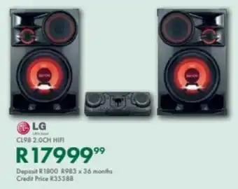 Beares LG CL98 2.0Ch HiFi offer