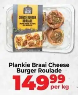 Food Lover's Market Plankie Braai Cheese Burger Roulade offer