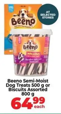 Food Lover's Market Beeno Semi-Moist Dog Treat or Biscuits Assorted offer