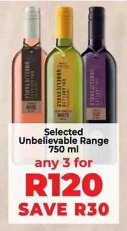 Food Lover's Market Selected Unbelievable Range offer
