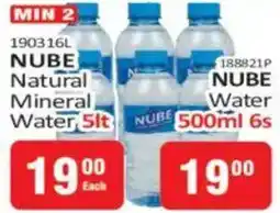 KitKat Cash and Carry Nube Natural Mineral Water offer