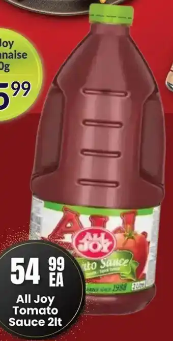 Super Save All Joy Tomato Sauce offer