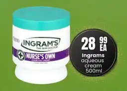 Super Save Ingrams aqueous cream offer