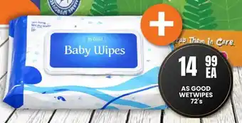 Super Save As Good Baby Wipes offer
