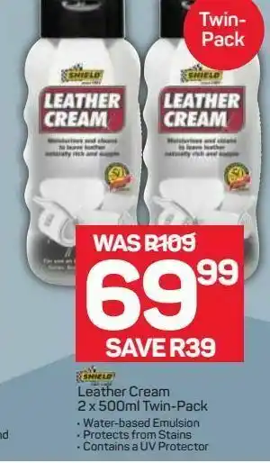 Pick n Pay Shield leather cream offer