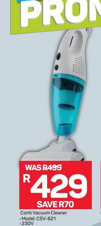 Conti vacuum cleaner offer at Pick n Pay