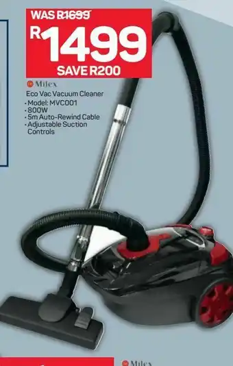 Pick n Pay Milex vacuum offer