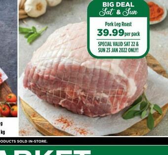 Food Lover's Market Pork leg roast offer