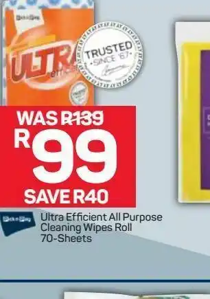 Pick n Pay Hypermarket Wipes roll offer