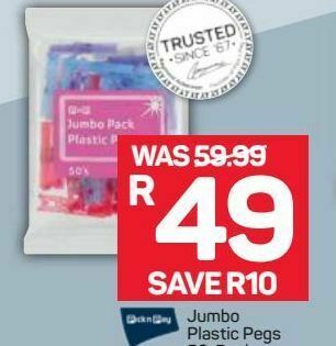 Pick n Pay Hypermarket Jumbo pegsclothing offer