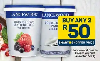 Pick n Pay Lancewood Double Cream Yoghurt Assorted offer
