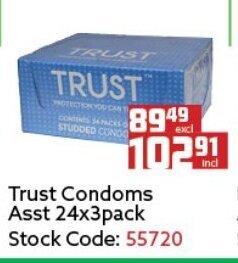 Africa Cash and Carry Trust Condoms Asst 24x3Pack offer