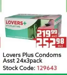 Africa Cash and Carry Lovers Plus Condoms Asstd 24x3pack offer