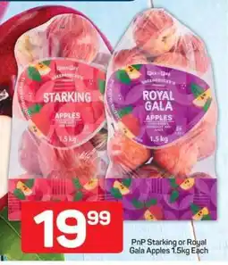 Pick n Pay PnP Starking or Royal Gala Apples 1.5kg Each offer