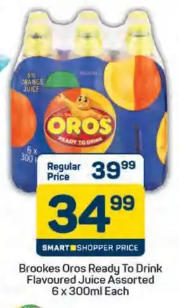 Pick n Pay Brookes Oros Ready To Drink Flavoured Juice Assorted 6 x 300ml Each offer