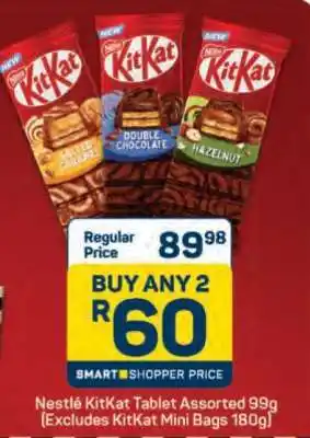 Pick n Pay Nestlé KitKat Tablet Assorted 99g offer