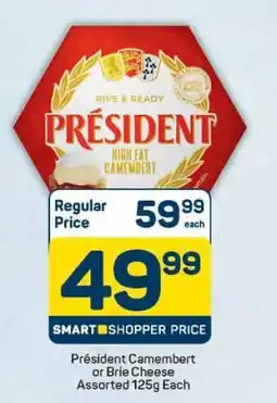 Pick n Pay Président Camembert or Brie Cheese Assorted 125g Each offer