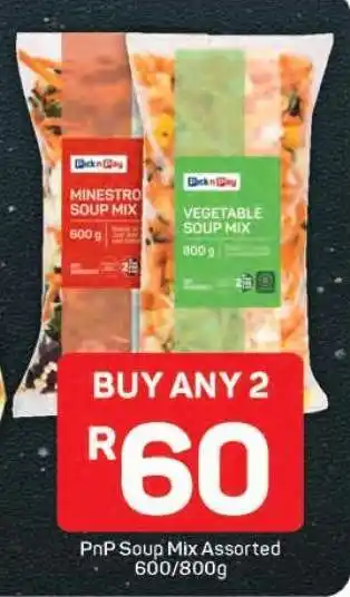 Pick n Pay PnP Soup Mix Assorted 600 800g offer