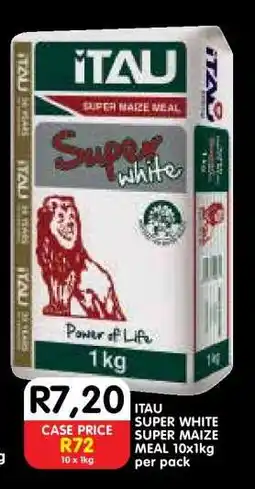 Shoprite ITAU SUPER WHITE SUPER MAIZE MEAL 10x1kg per pack offer