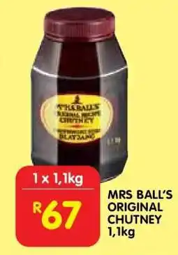 Shoprite MRS BALL'S ORIGINAL CHUTNEY 1,1kg offer