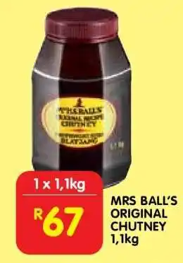 Shoprite MRS BALL'S ORIGINAL CHUTNEY 1,1kg offer