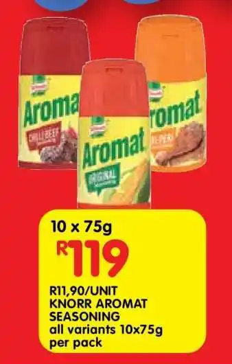 Shoprite KNORR AROMAT SEASONING offer