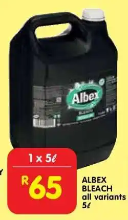 Shoprite ALBEX BLEACH all variants 5ℓ offer