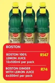 Shoprite BOSTON 100% LEMON JUICE offer