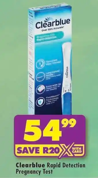 Shoprite Clearblue Rapid Detection Pregnancy Test offer