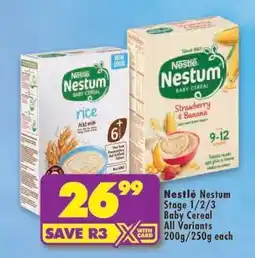 Shoprite Nestlé Nestum Stage 1/2/3 Baby Cereal offer