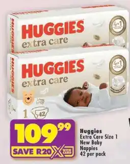 Shoprite Huggies Extra Care Size 1 offer