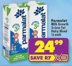 Shoprite Parmalat Milk Growth 3+Low Fat Dairy Blend offer