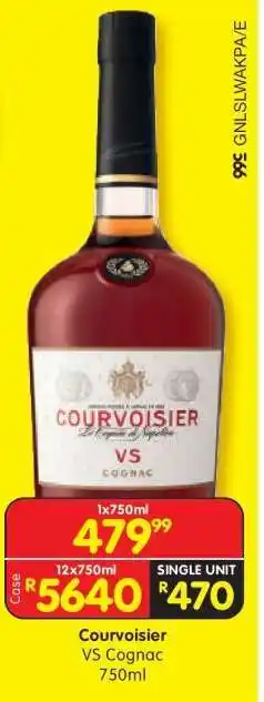 Shoprite COURVOISIER VS COGNAC 750ML offer