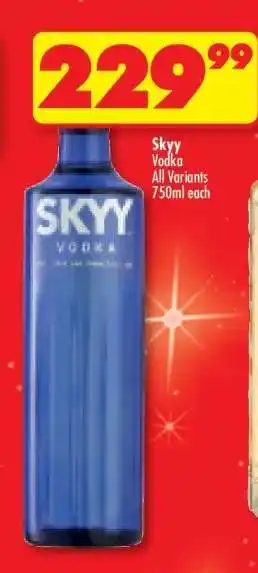 Shoprite Skyy Vodka offer