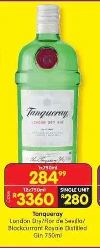 Shoprite TANQUERAY offer