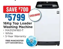 OK Furniture 16kg Top Loader Washing Machine offer