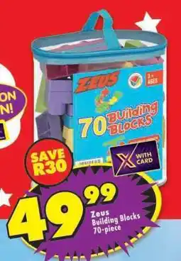 Shoprite Zeus Building Blocks 70-piece offer